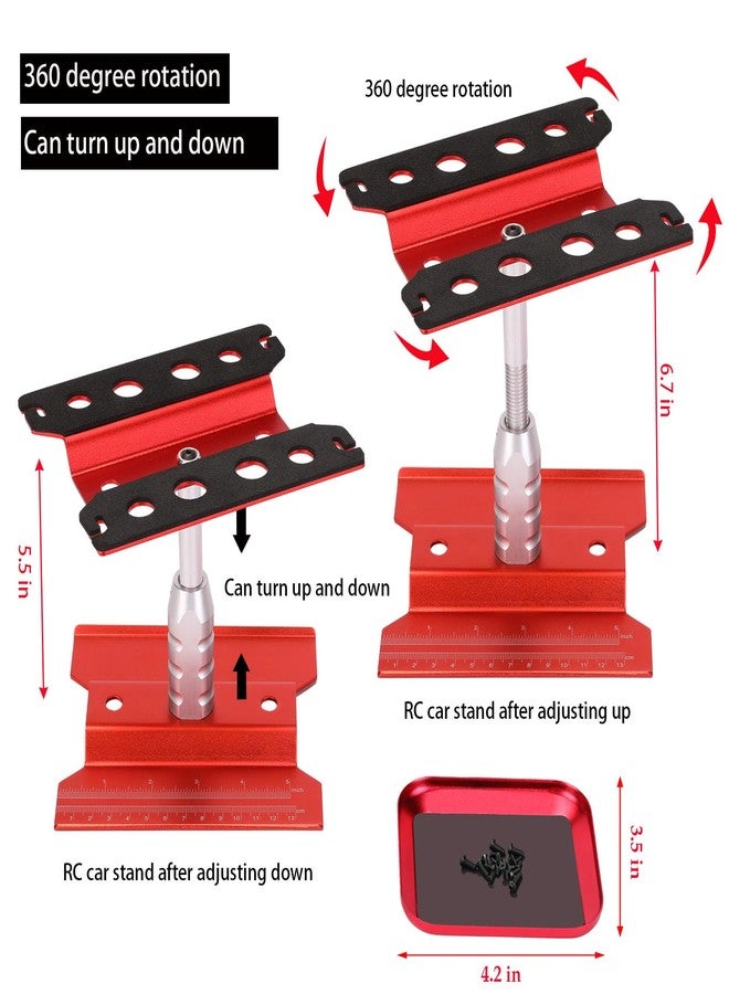Kimapeso RC Car Repair Work Stand 652 PCS Screw Kit with Srew Tray RC Repair Kit Universal RC Screw Set for Arrma Redcat Traxxas Axial HPI Losi 1/8 1/10 1/12 1/16 Scale RC Cars Trucks Crawler - Image 2